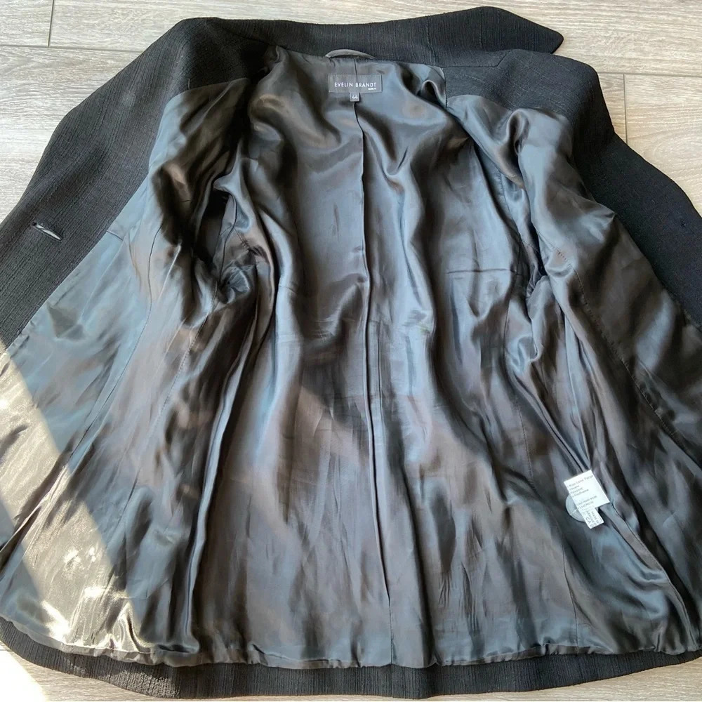 Evelin Brandt  Berlin Wool Blend Made In Germany Blazer - Picture 9 of 14